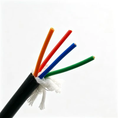 Paide Customized 4 * 18AWG TPU ki enpèmeyab kab elektrik ak PP izole kondiktè kwiv trese pou ekipman marin