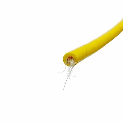PDK81602-2 * 2 * 26AWG Doub-djenn Flotabilite Kab - 2 Pè trese 26AWG Bare Copper, PE izolasyon, TPU Entèn + Foamed TPU Eksteryè Jacket, Pou ROV Tethers & Subsea Flot